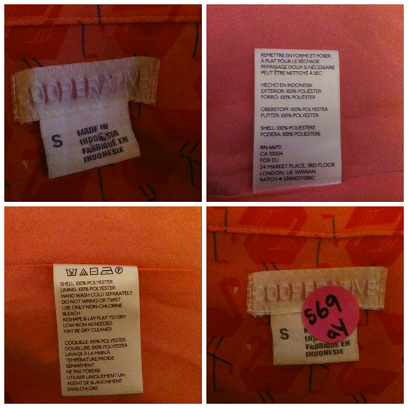 Cooperative dress Size S Orange pink flamingos - Picture 7 of 8